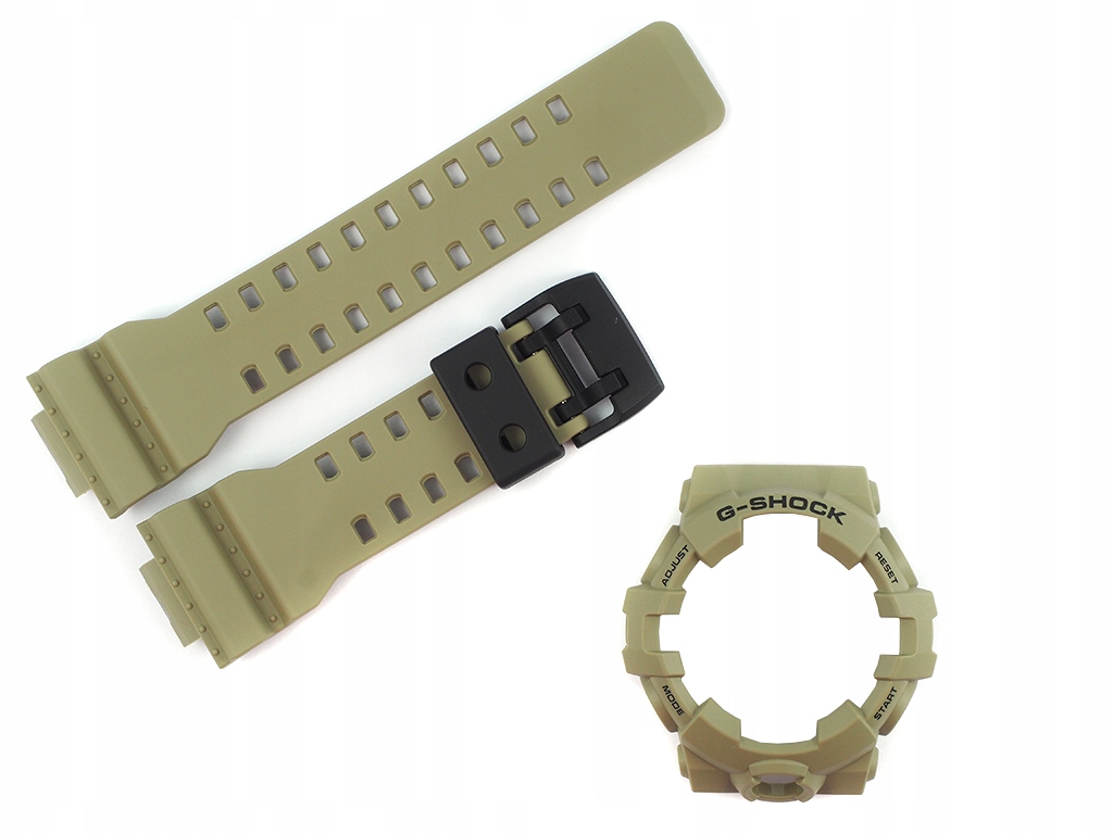Casio pásek a bezel GA-700UC-5A GA-700 GA-710 zelený originální komplet