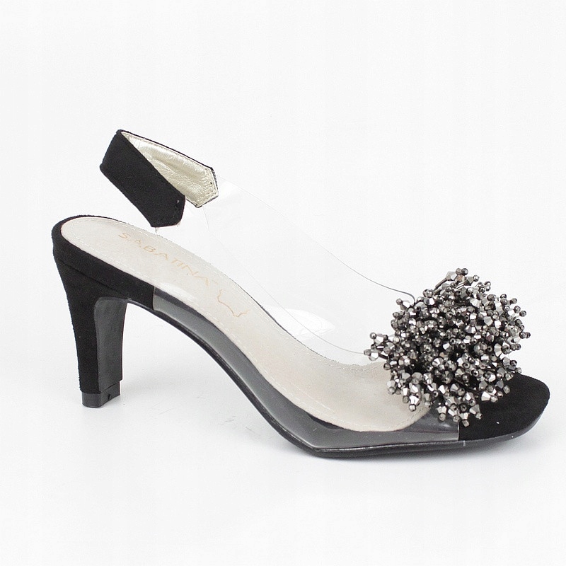 Sabatina 1014-A Černé Sandálky Špendlíky vel. 37