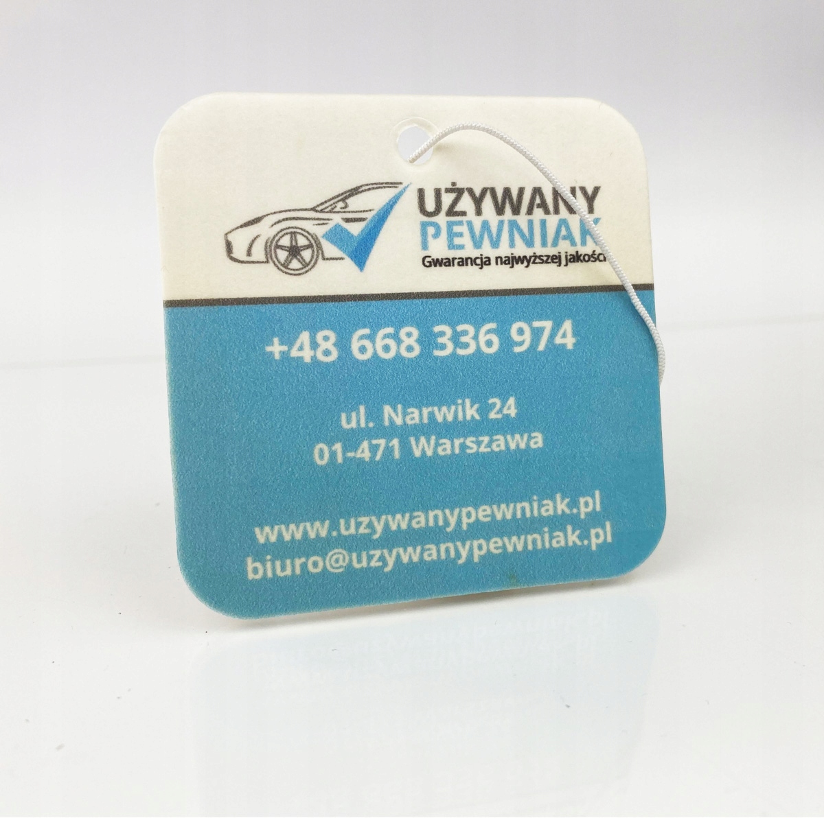 Zawieszki choinki zapachowe z nadrukiem logo 100 Numer katalogowy producenta ZZ100