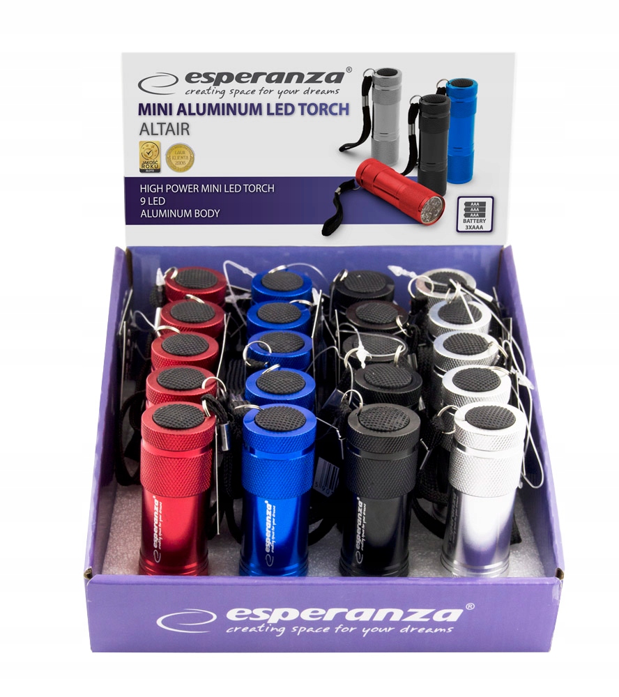 LATARKA LED KIESZONKOWA MINI BRELOK Kolor dominujący wielokolorowy