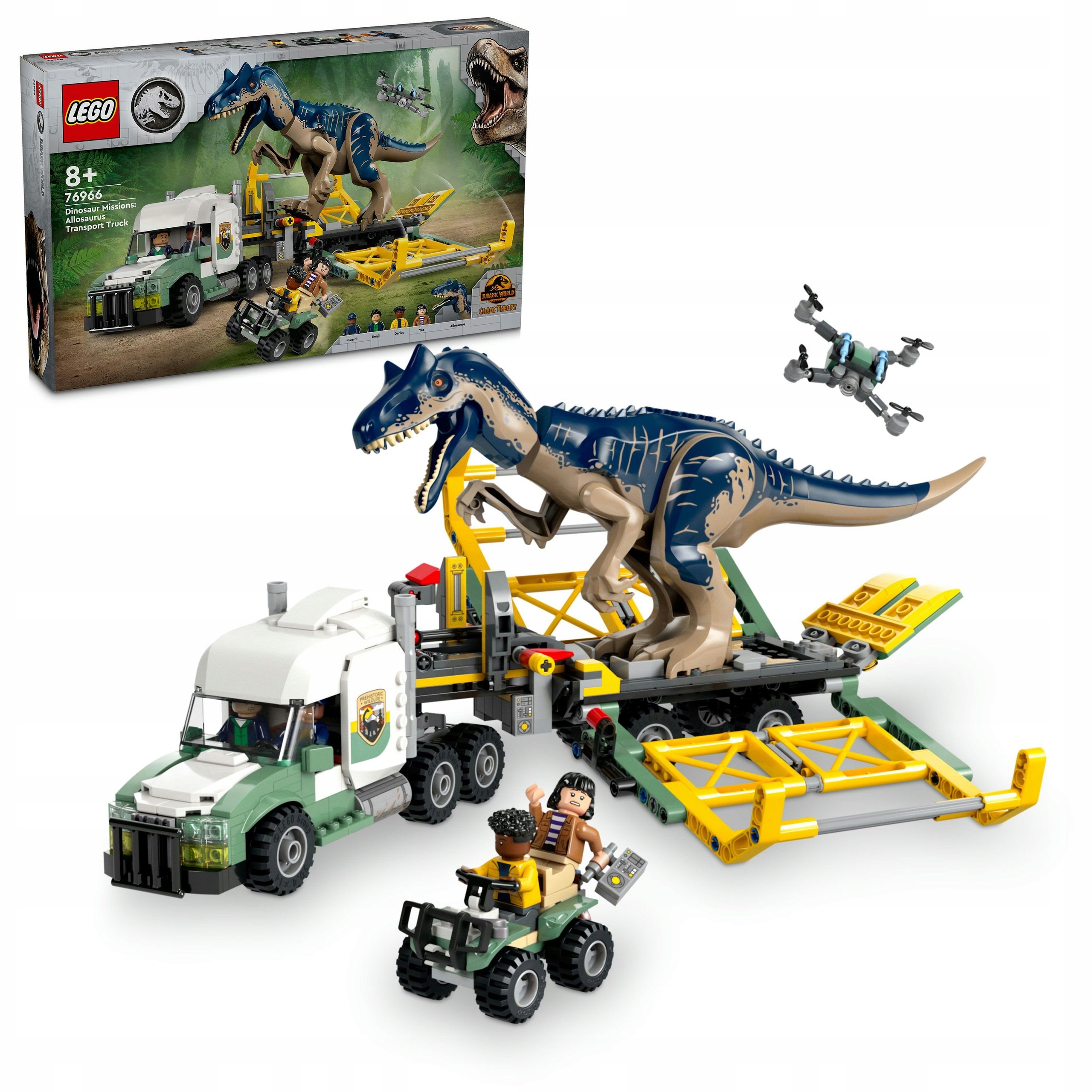 Lego Jurassic World 76966 Dinomisje Ciężarówka Do Transportu Allozaura
