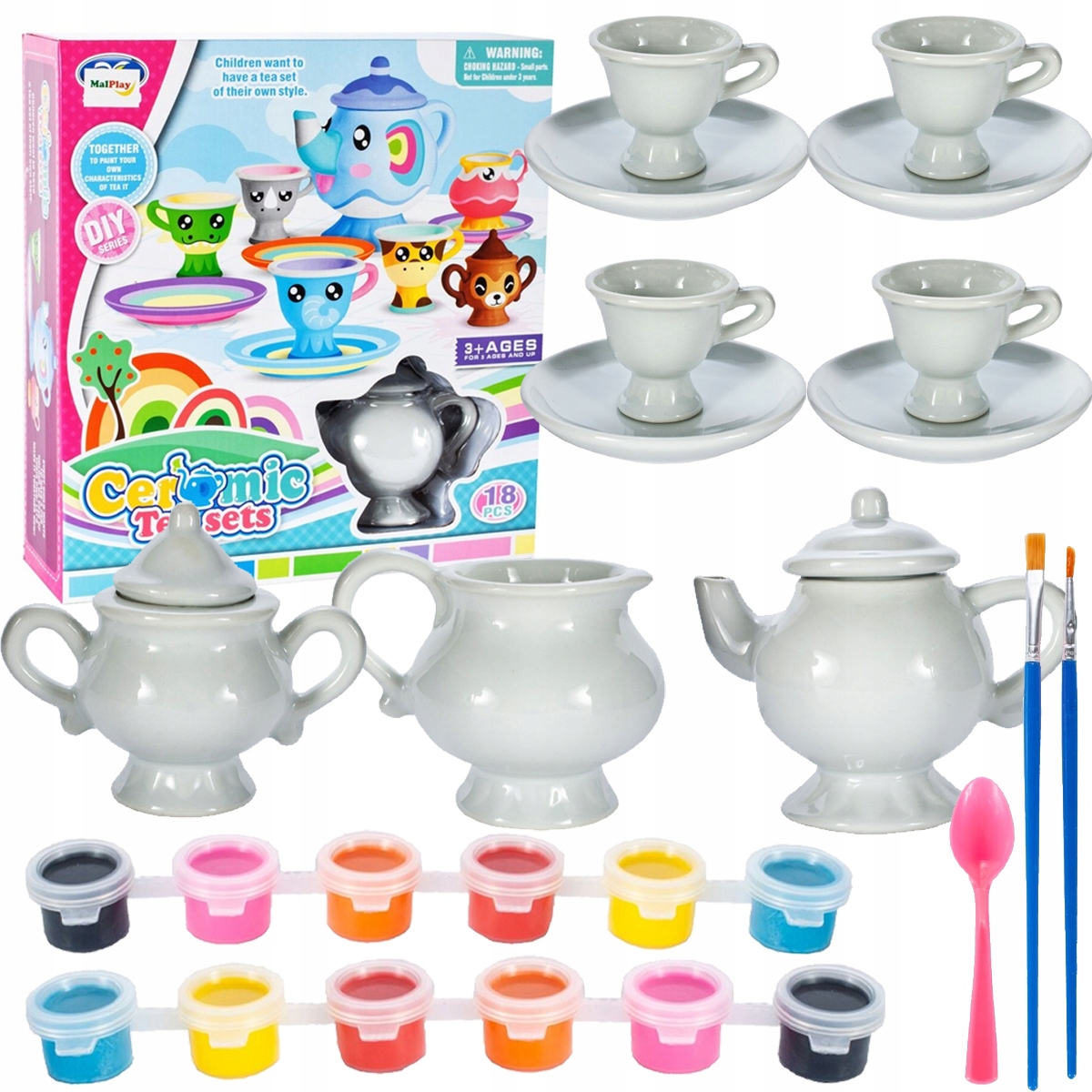 

Zestaw Artystyczny Filiżanki Do Malowania Farbkami