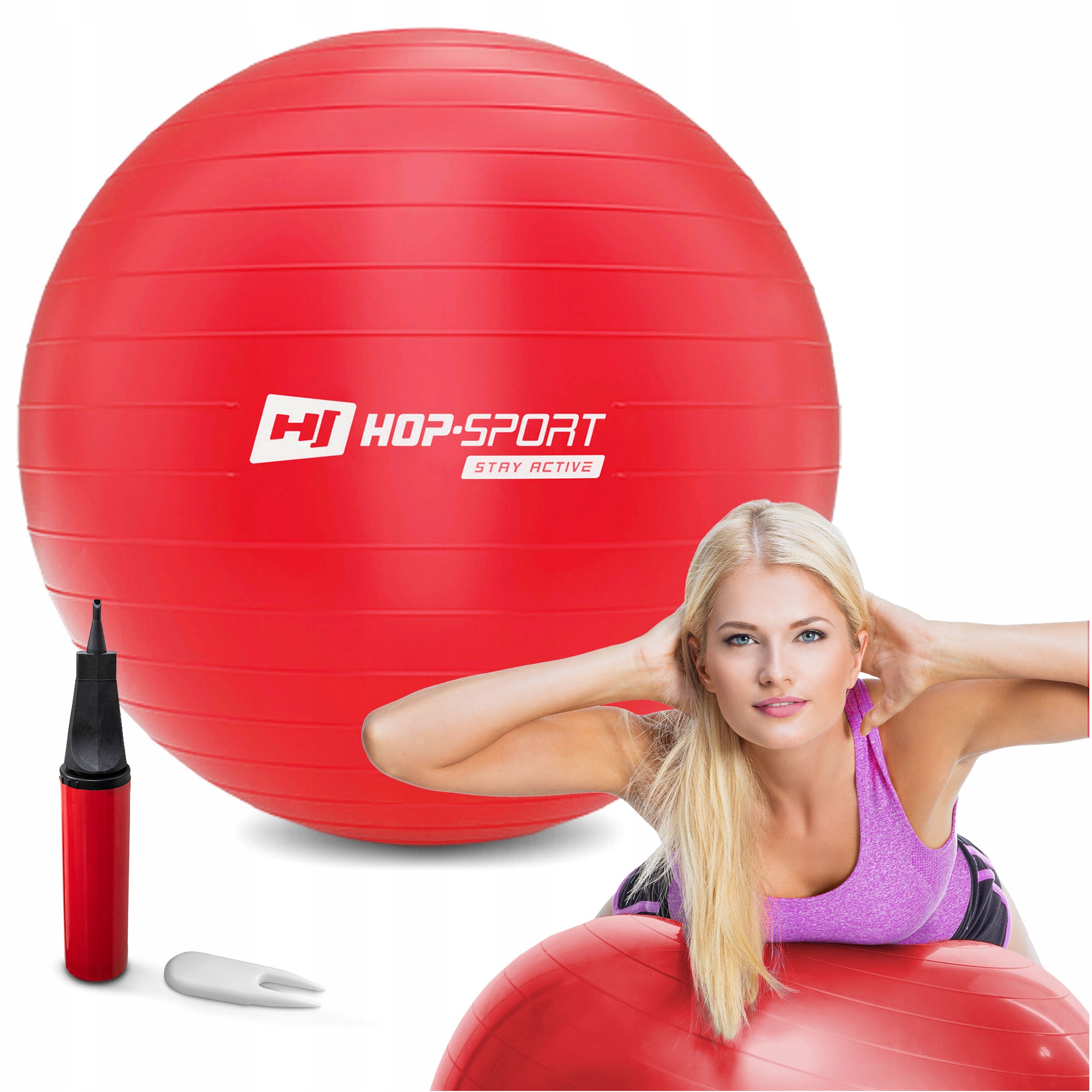 

Piłka gimnastyczna fitness do ćwiczeń 55cm+pompka