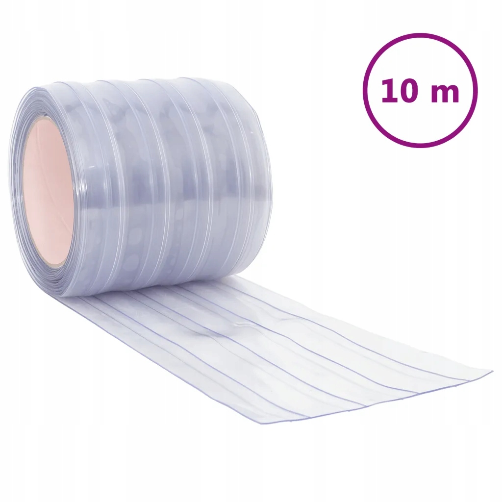 Izolační dveřní clona Pvc Průhledná 200 mm x 1,6 mm x 10 m