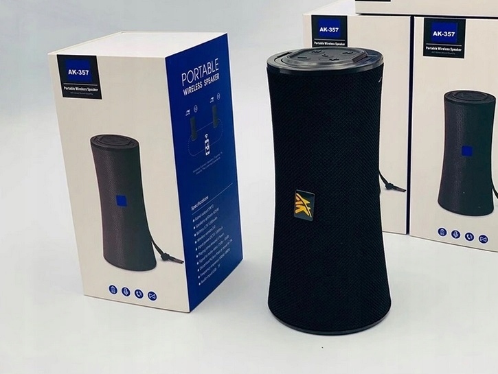 BEZPRZEWODOWY GŁOŚNIK BLUETOOTH PRZENOŚNY TUBA AK357 Stan opakowania oryginalne