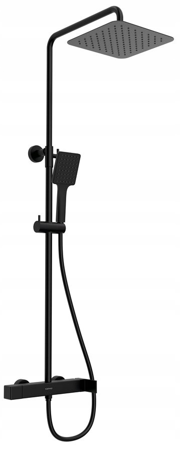 Cubemix sprchový stĺp s pákovou batériou, čierna mat (CM139B) /ka/