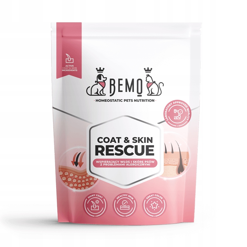 Levně Bemo Coat & Skin Rescue 500 g – podpora kůže a srsti u psů s alergií
