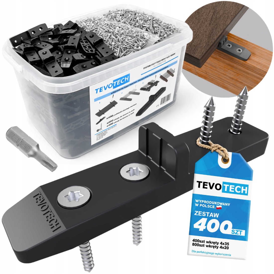 Systém Skryté Montáže Terasových Prken 1601 El. Šrouby Nerezová Ocel A2