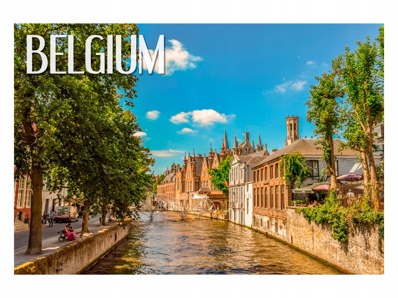 

Belgia Brugia Krajobraz Magnes na lodówkę