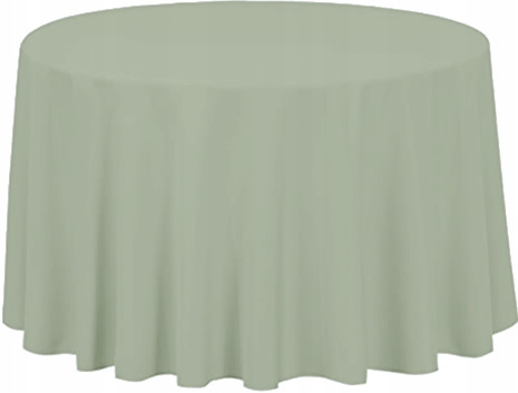 obrus stół Okrągły Oliwkowa Zieleń 320cm bankiet