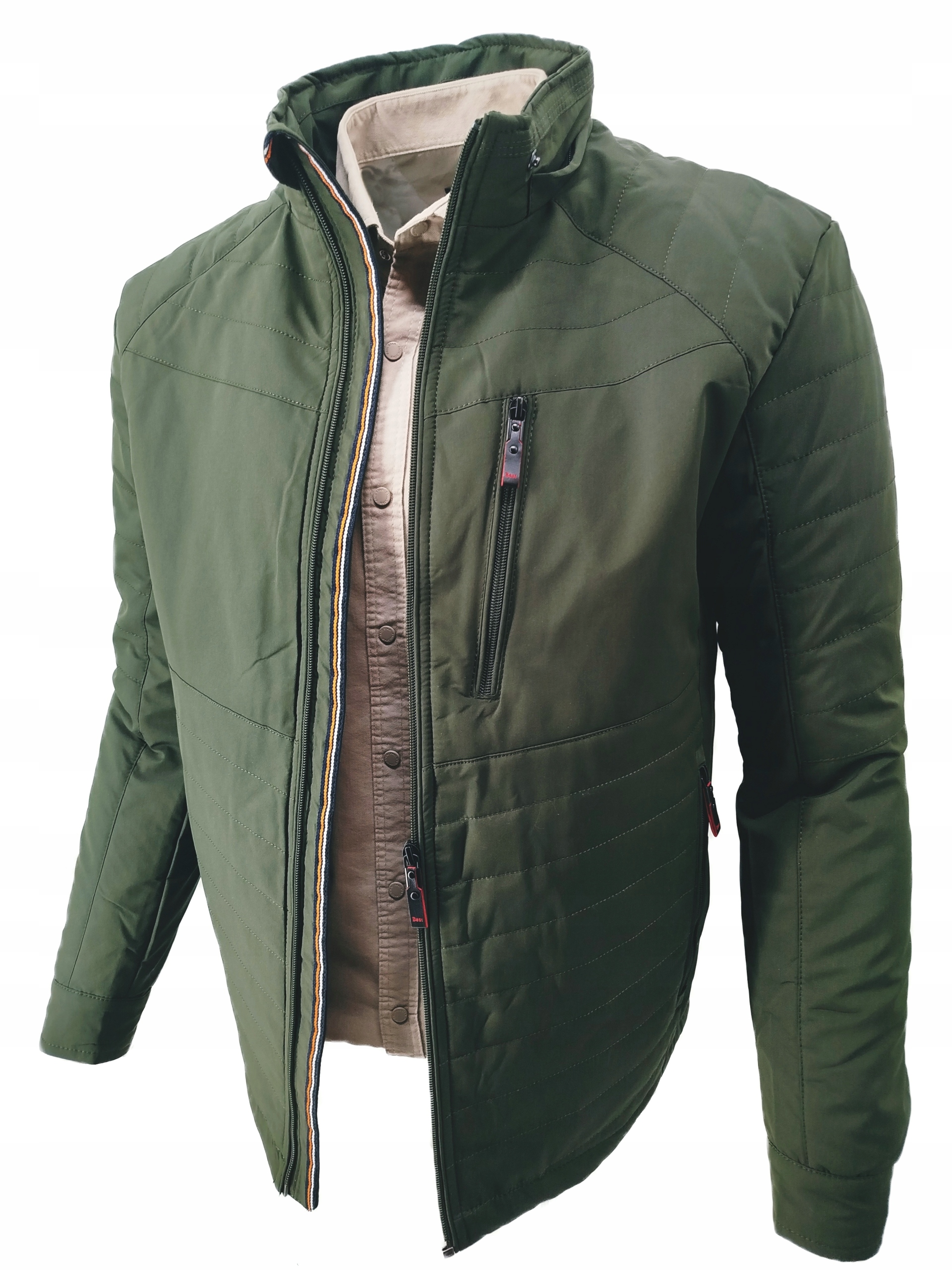 Pánská Jarní Lesní Bunda Zeleň Přechodová Rovná 0326 Vel: XL