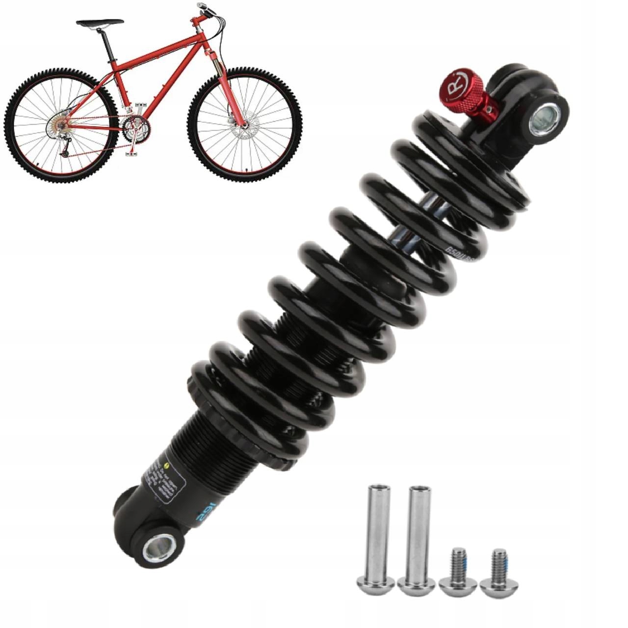 Amortyzator Rowerowy Tylny Sprężyna Łatwy Montaż 190MM 650LBS 50MM