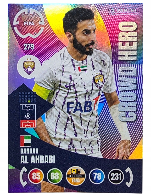 Karty Panini 2025 Club World Cup 25 Crowd Hero 279 Ahbabі (Al Ain Fc)