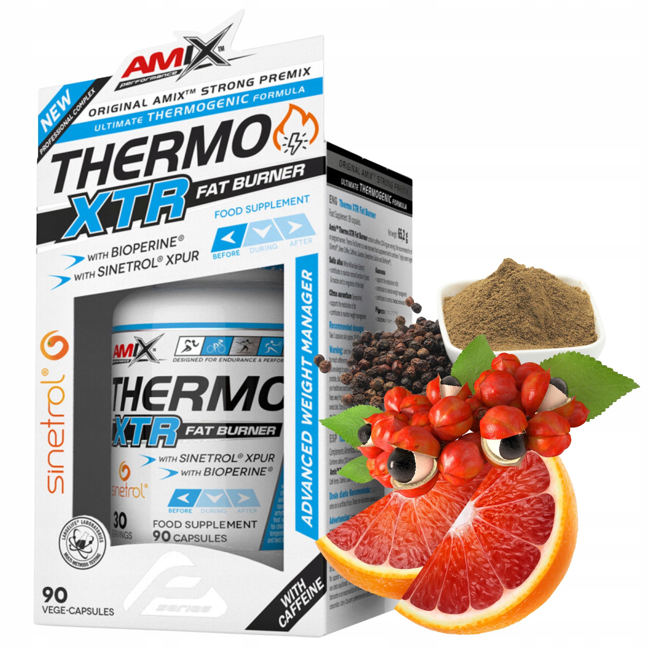 Silný spalovač tuků Fat Burner Doplňky stravy na hubnutí ThermoXTR