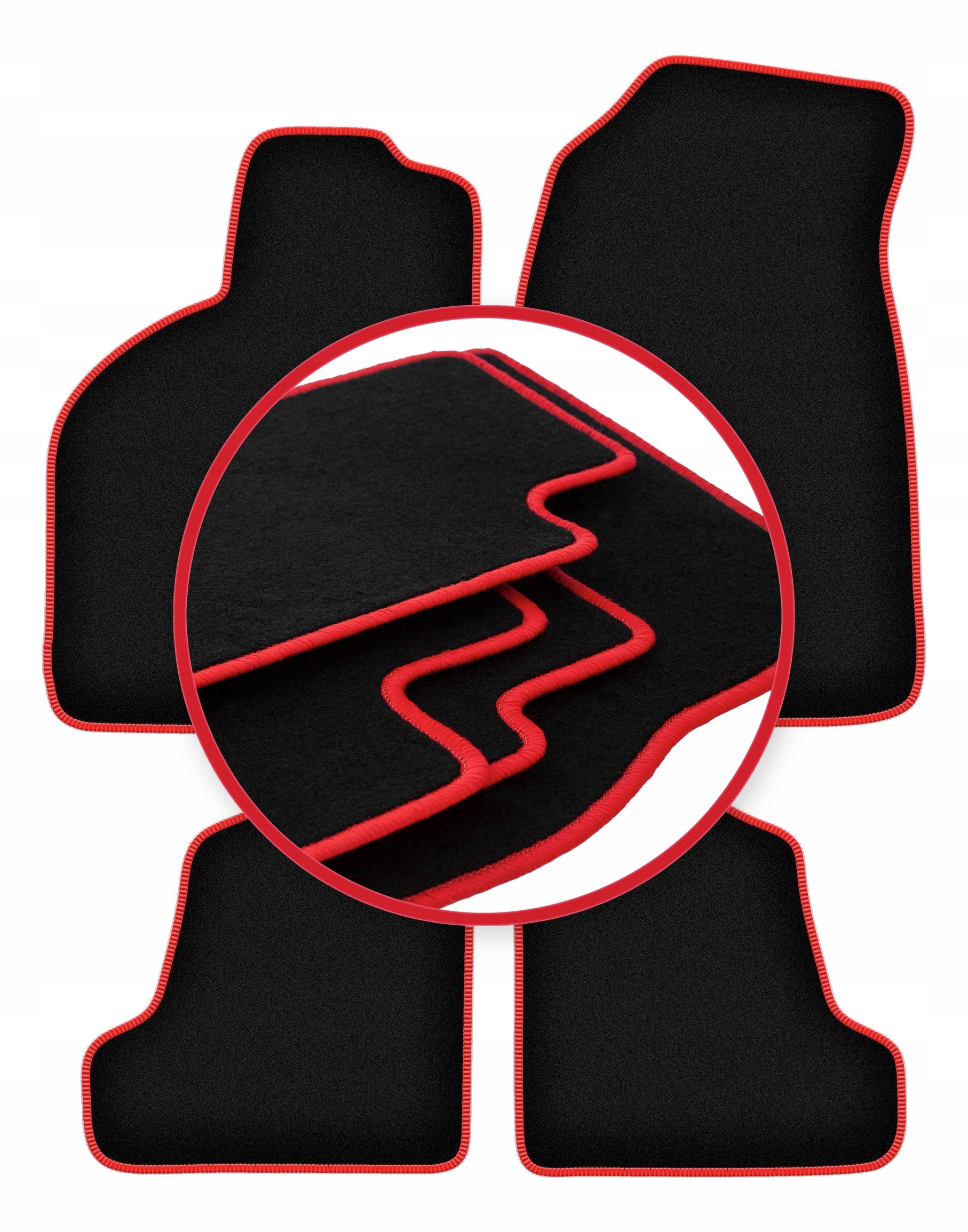 Automobilové velurové koberce Lux pro Saab 9-3 I Aero, liftback, sedan (1998