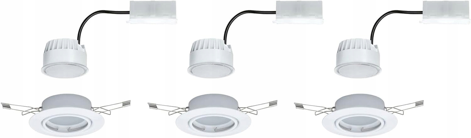 Paulmann 93427 LED oprawa do zabudowy, Base, okrągła, 3x5W