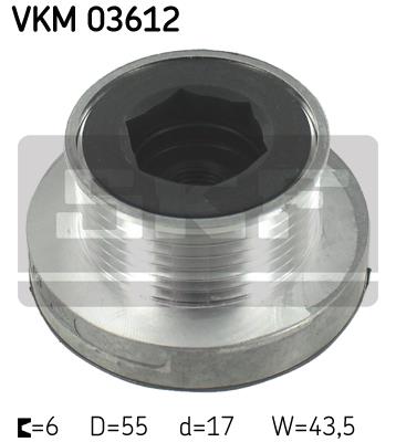 Sprzeglo alternatora SKF VKM 03612 Part manufacturer SKF
