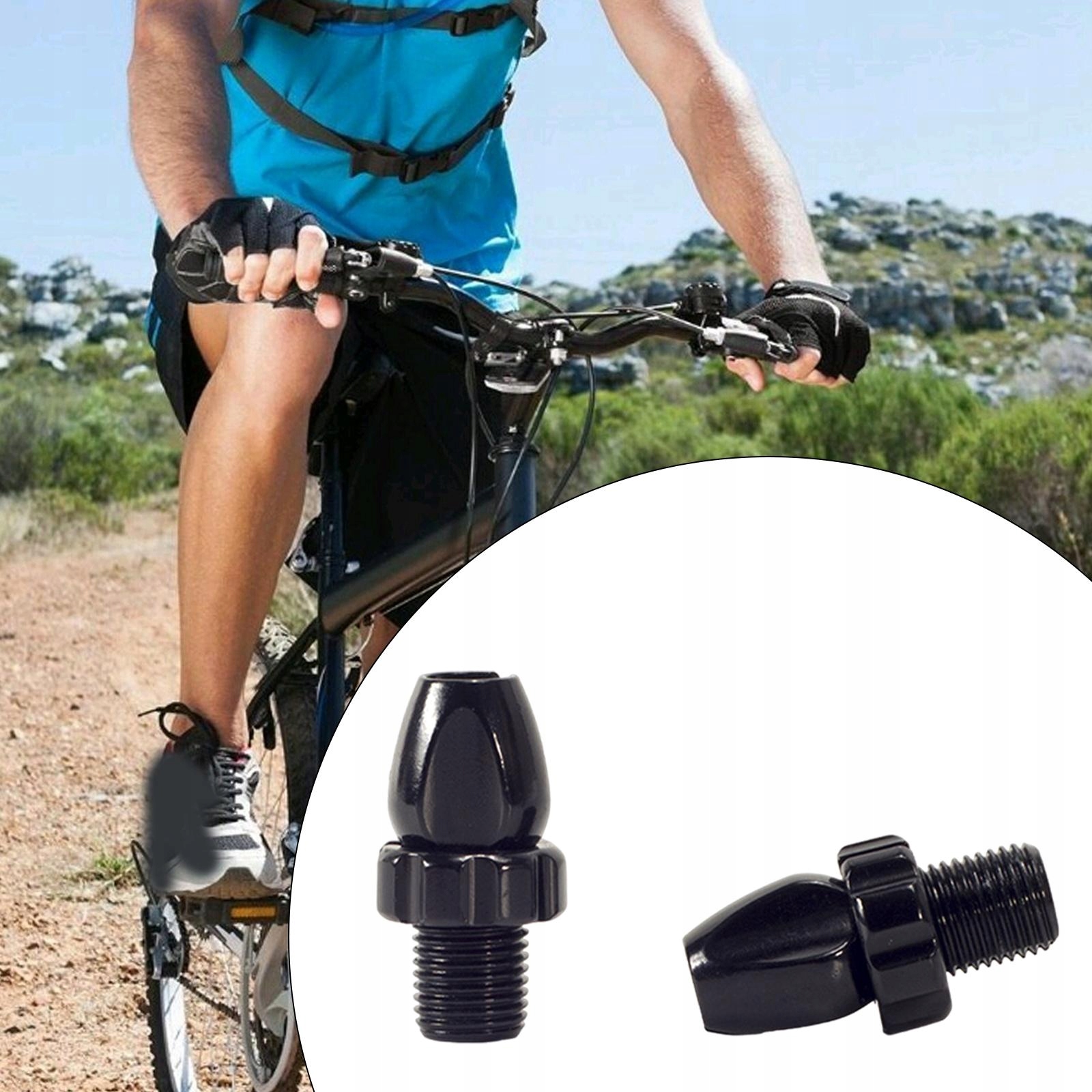 2x Śruby uchwytu hamulca rowerowego Przenośne akcesoria do mocowania Hamulec czarny Rodzaj mechaniczne