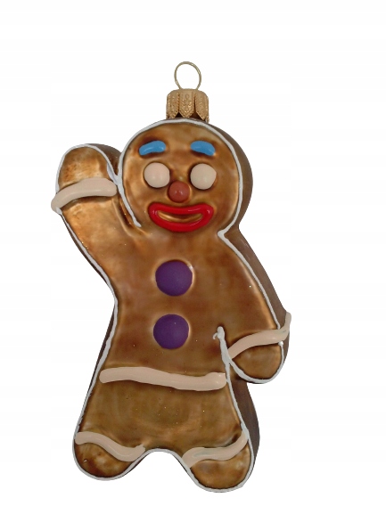 

Bombki Choinkowe Szklane Ludek piernik 12,5cm