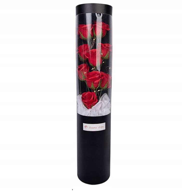 MYDLANY BUKIET RÓŻ FLOWER BOX PACHNĄCE LED DZIEŃ MATKI DZIEŃ KOBIET