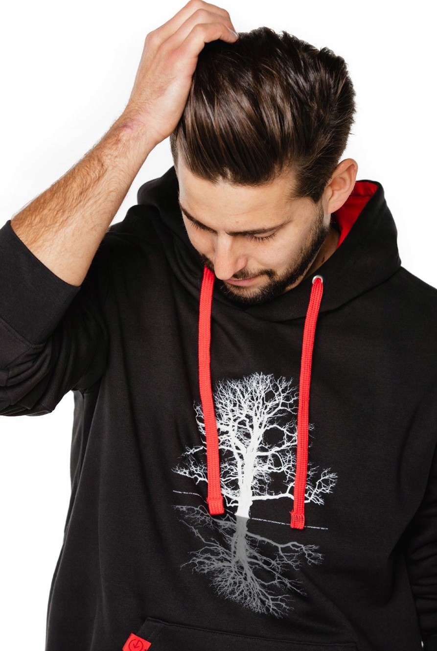 

Bluza Męska Underworld z Nadrukiem Drzewo Czarna