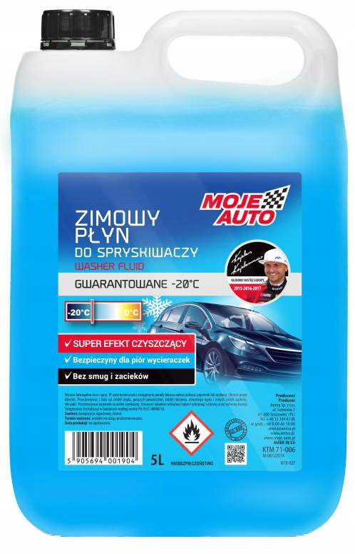 

Moje Auto Zimowy Płyn Do Spryskiwaczy -20C 5L