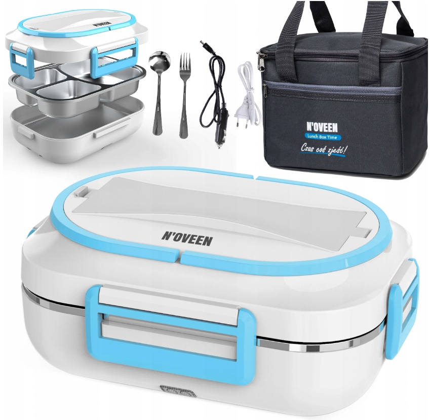 ELEKTRYCZNY LUNCH BOX TERMOS OBIADOWY SAMOCHODOWY