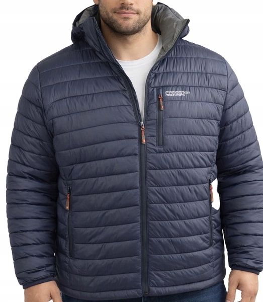 Pánská prošívaná bunda Plus Size s odnímatelnou kapucí, velikost 7XL