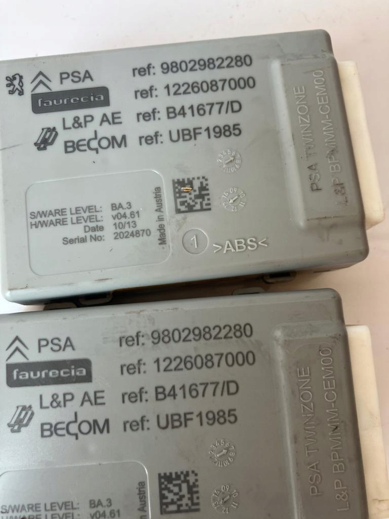 Module MASAZU Siège C4 PICASSO II 308 T9 9802982280