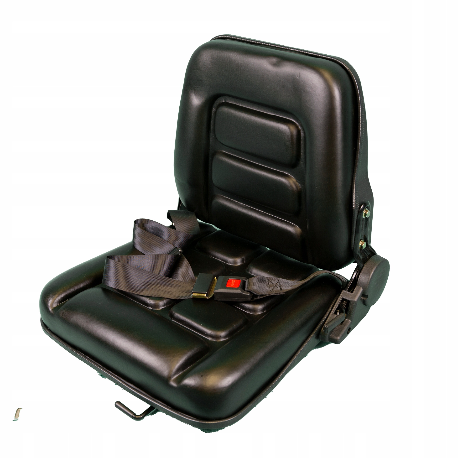 Fotel operatora do wózka widłowego Heli składane oparcie z pasem