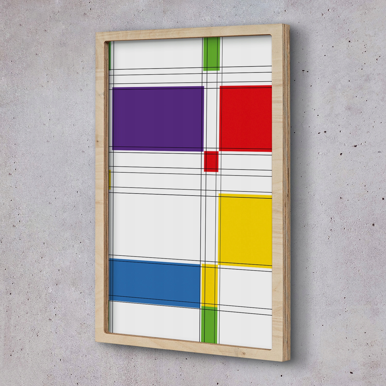 Obraz v rámu Eko Abstraktní geometrie 40x60 cm