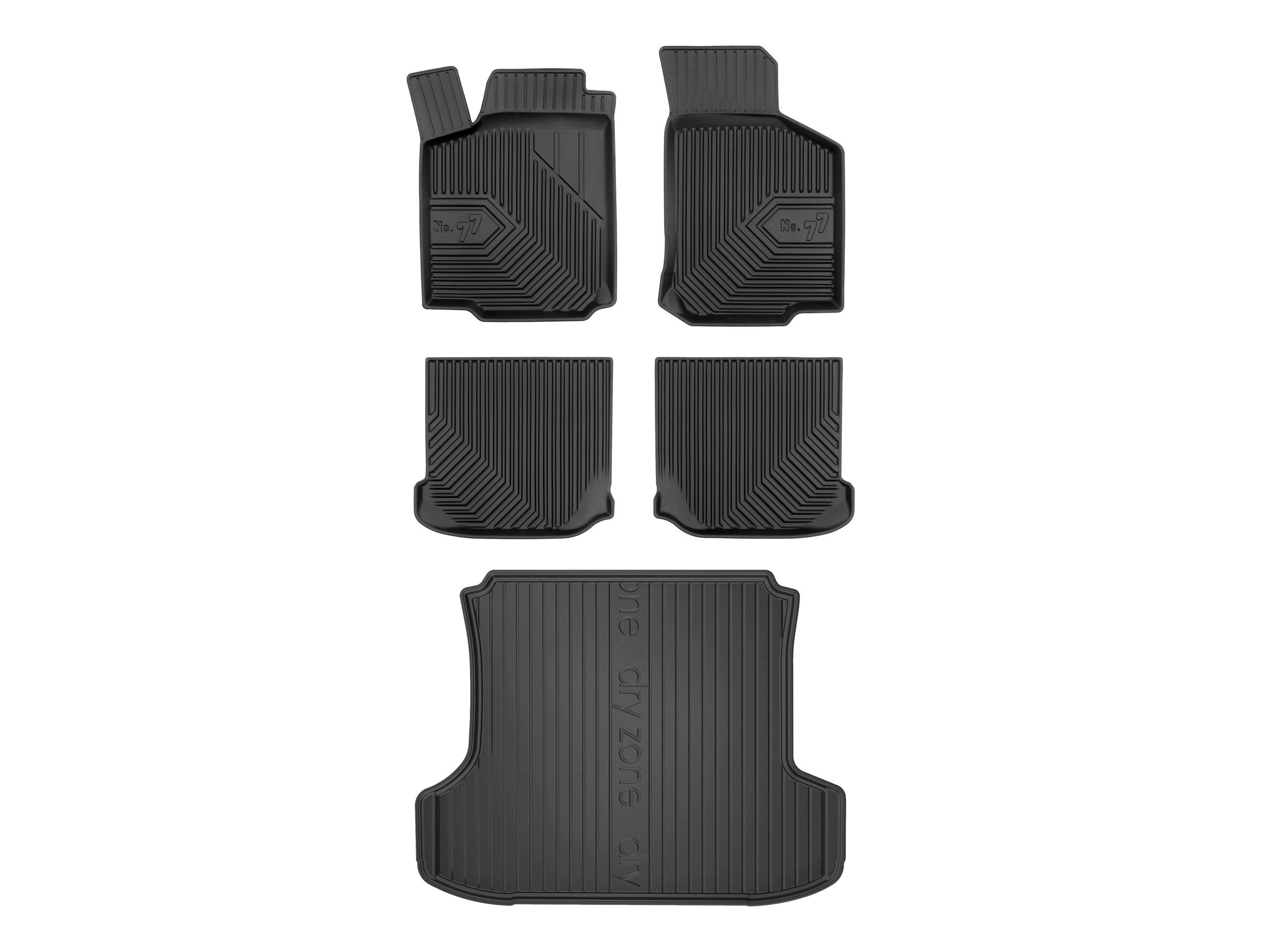 3D koberce rohož DryZone pro: Seat Toledo II 1998-2005 sedan 5 dílů