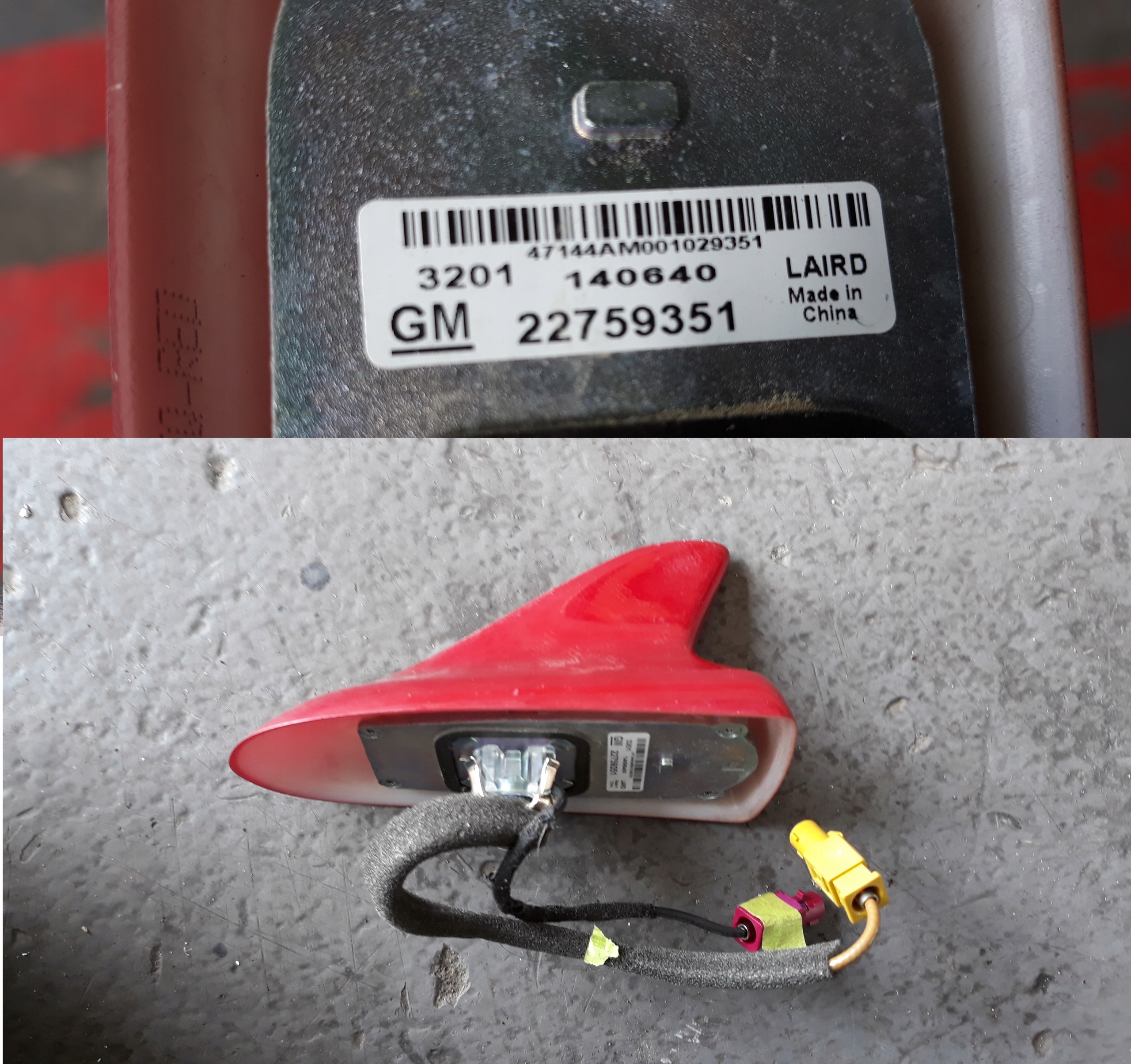 CHEVROLET CAMARO V SS 6.2 2012R ANTENA 22759351