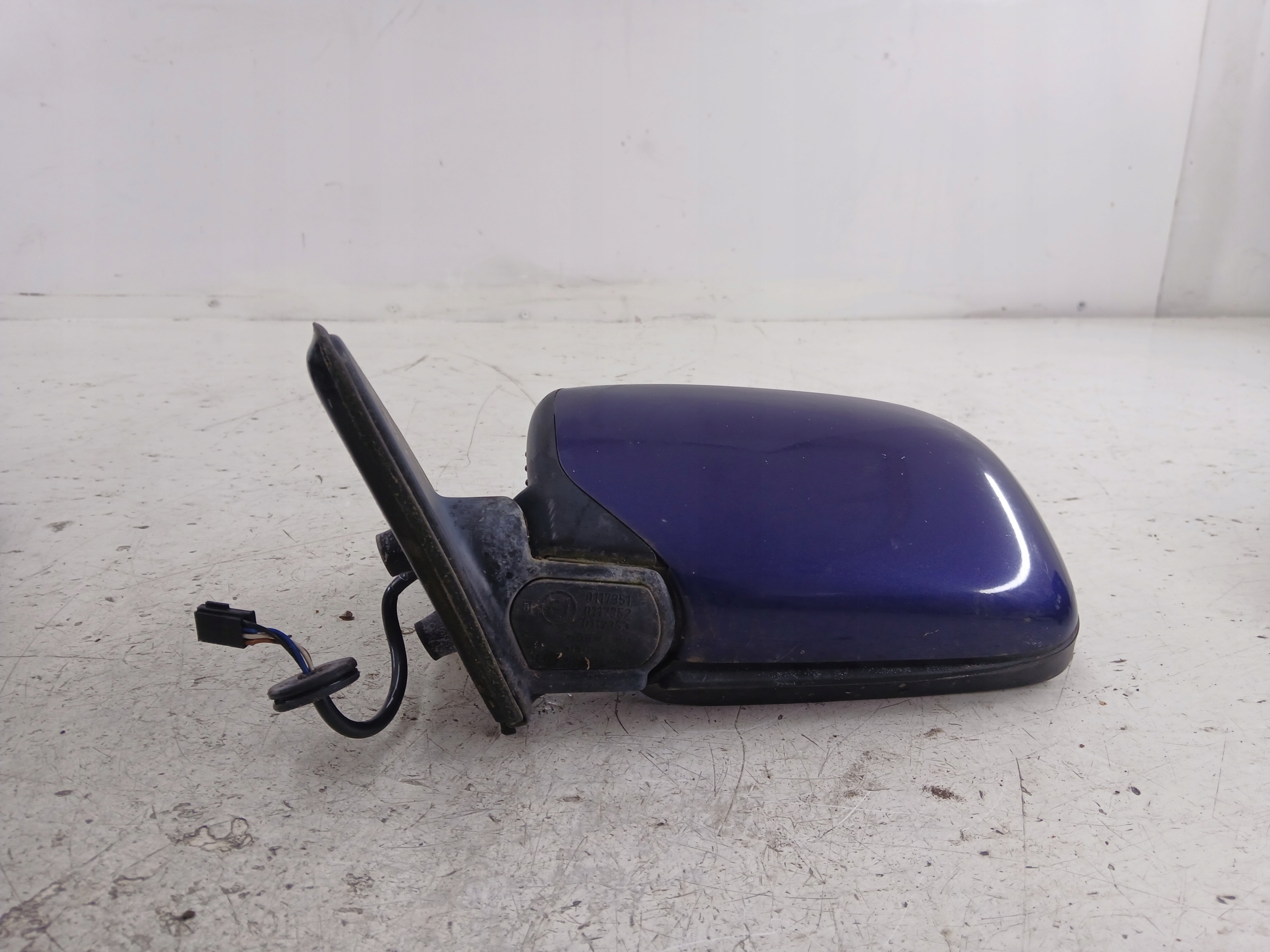 BMW E36 mirror left 4 PIN blue GRANATOWE