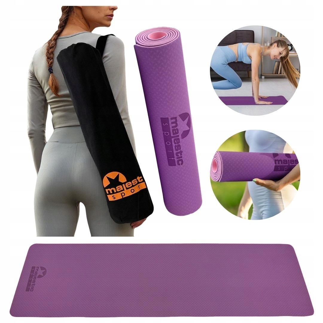 Mata Do Ćwiczeń Jogi Fitness Pilatesu Treningowa Karimata Torba Pokrowiec