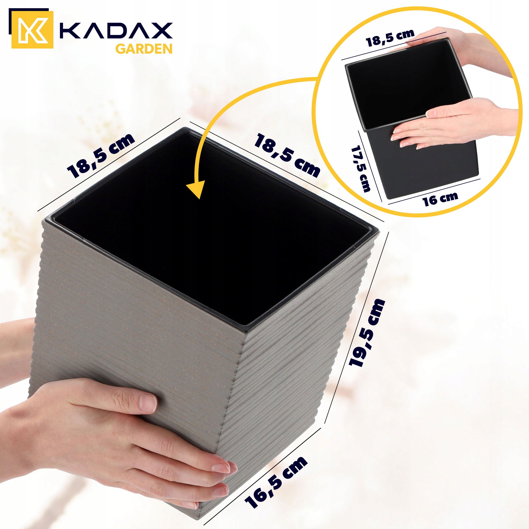 DONICZKA DONICA WKŁAD OSŁONKA SZARA 19cm Marka Kadax