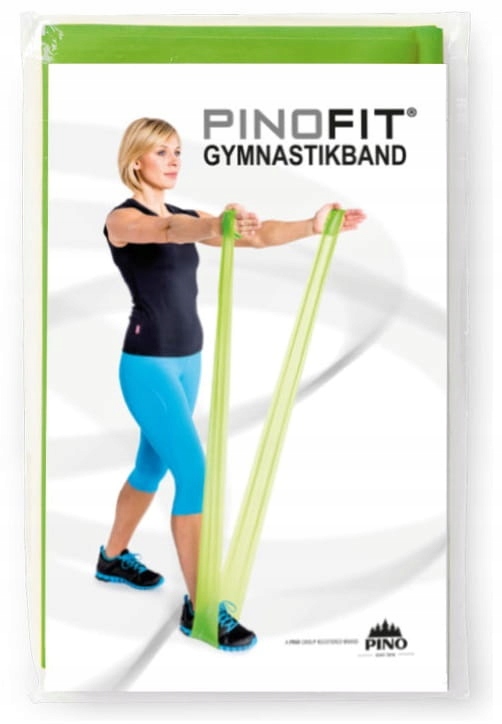 Taśma do ćwiczeń 2m Pino Band FITNESS - limonkowa