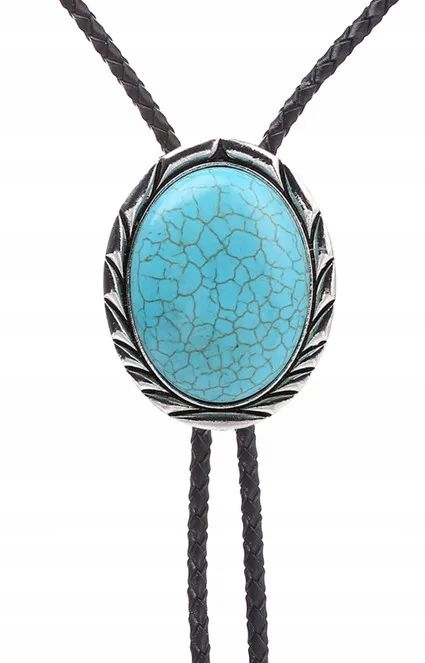 Tyrkysová kravata bolo, ekologická syntetická pletenina