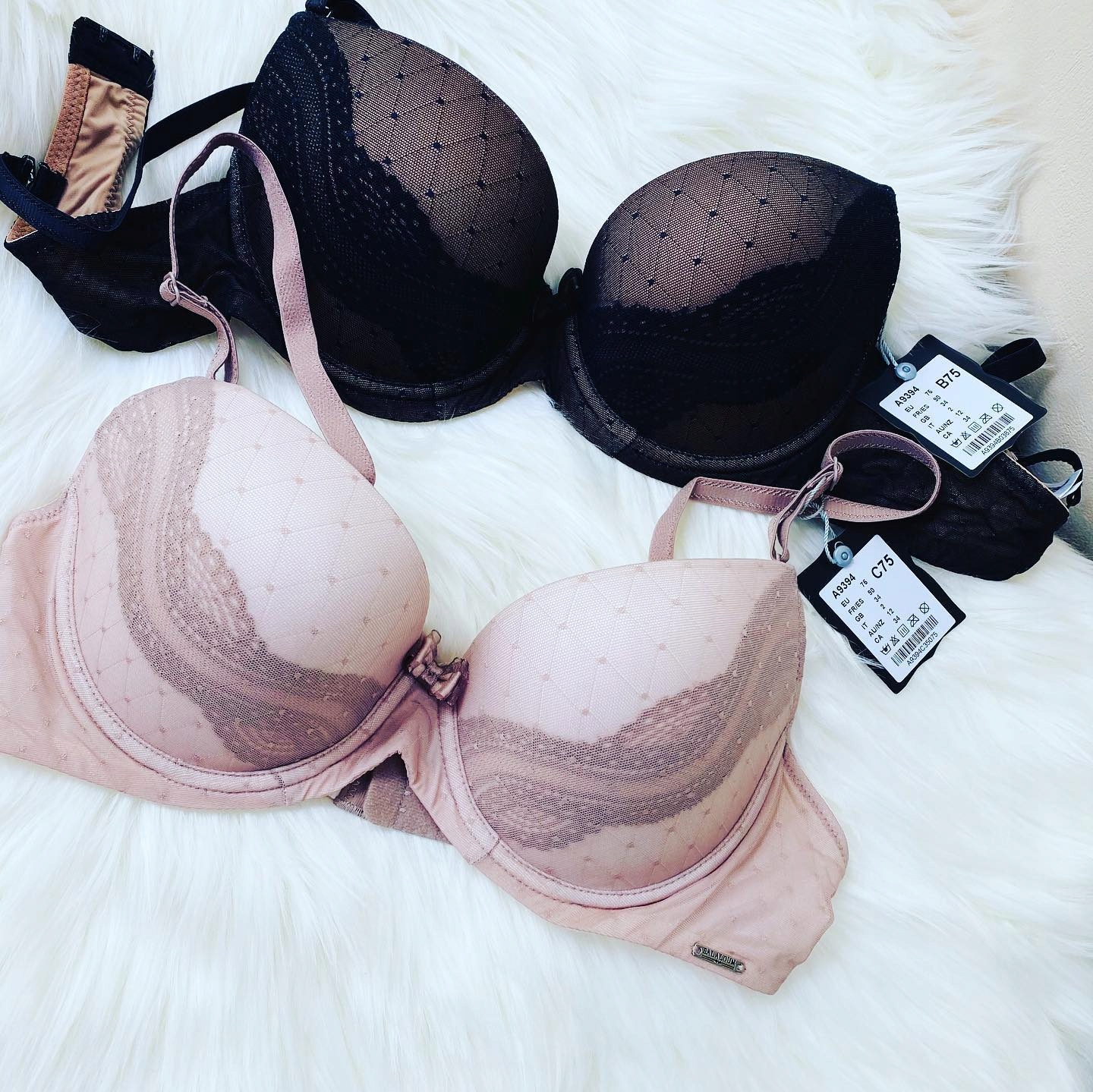 Komplet biustonosz + stringi 85C+XL Acousma nowość Rozmiar 85C