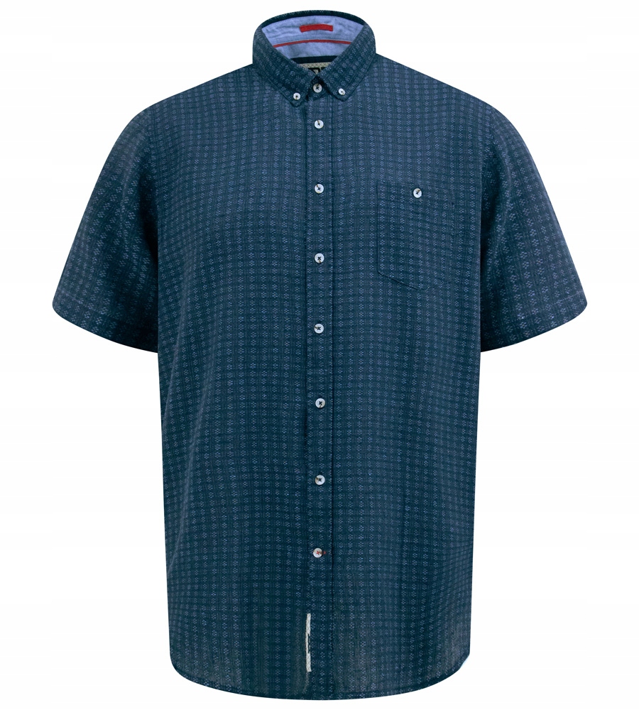 Duke D555 Velké Rozměry Košile Casual Bavlna Len 3XL 148 cm