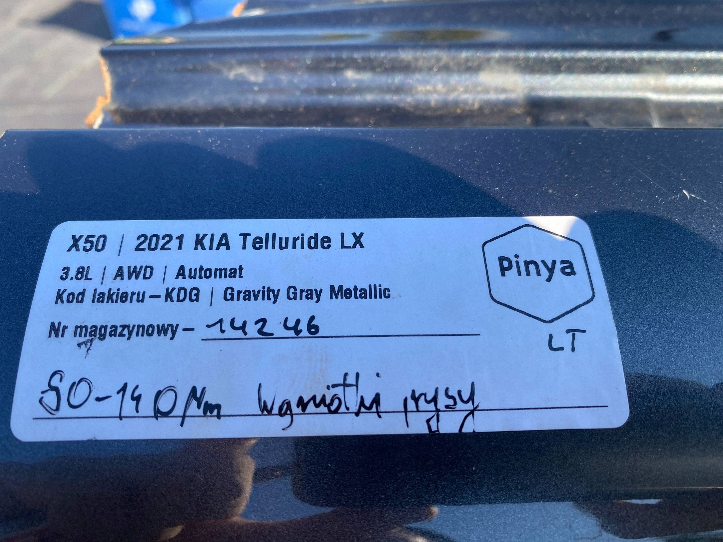 quarter rear left KIA Telluride 2021