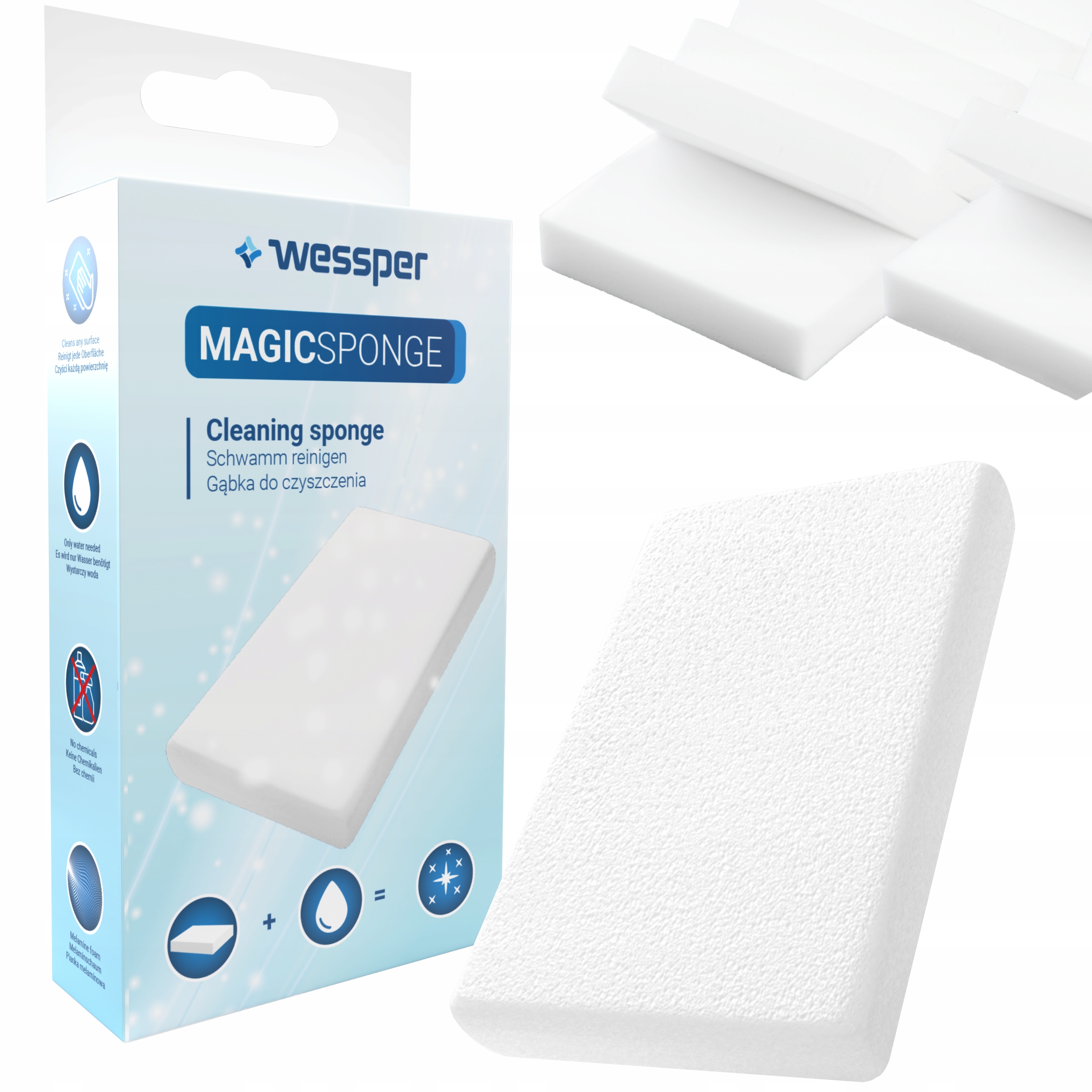 Magiczna GĄBKA DO MYCIA ŚCIAN BUTÓW KANAPY SKÓRY