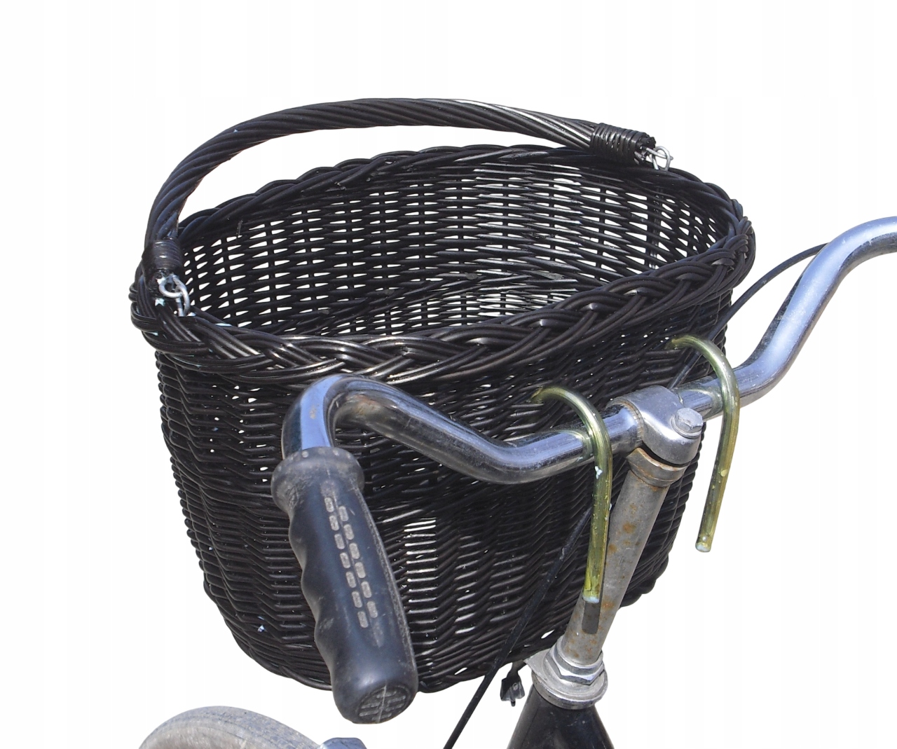 Kosz wiklinowy na rower na zakupy Koszyk rowerowy z wikliny