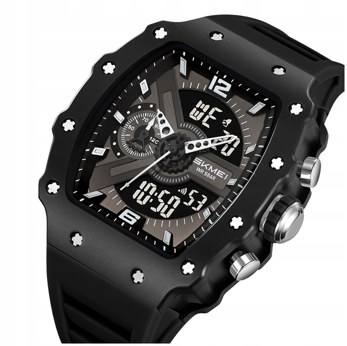 Pánské hodinky Skmei skm.123981d.mn elektronické sportovní, mnoho funkcí