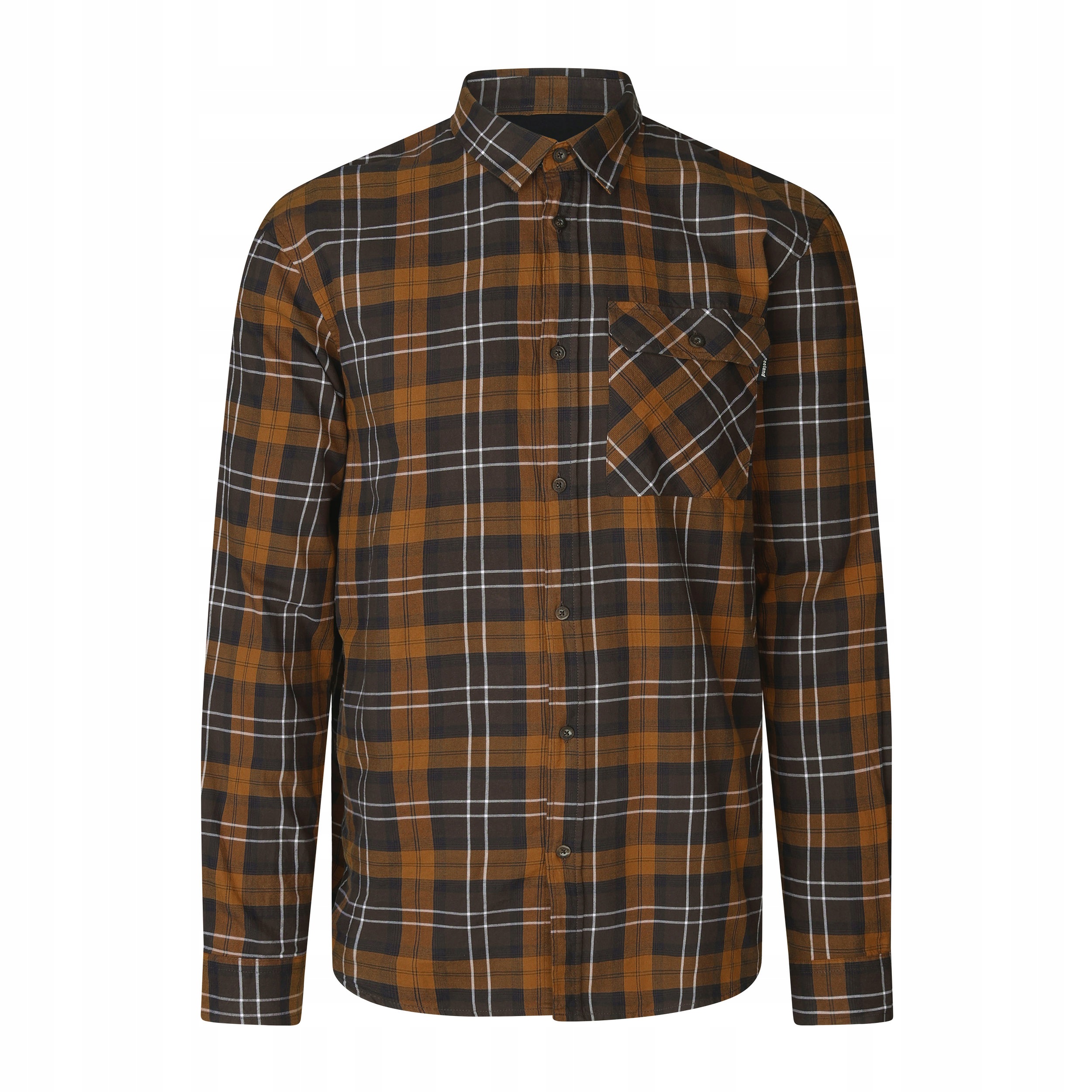 Koszula flanelowa Seeland Glen Dark Brown/Camel Check XXL