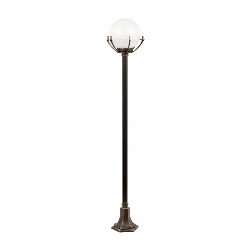 

Lampa ogrodowa stojąca biała kula w koszyku 152cm