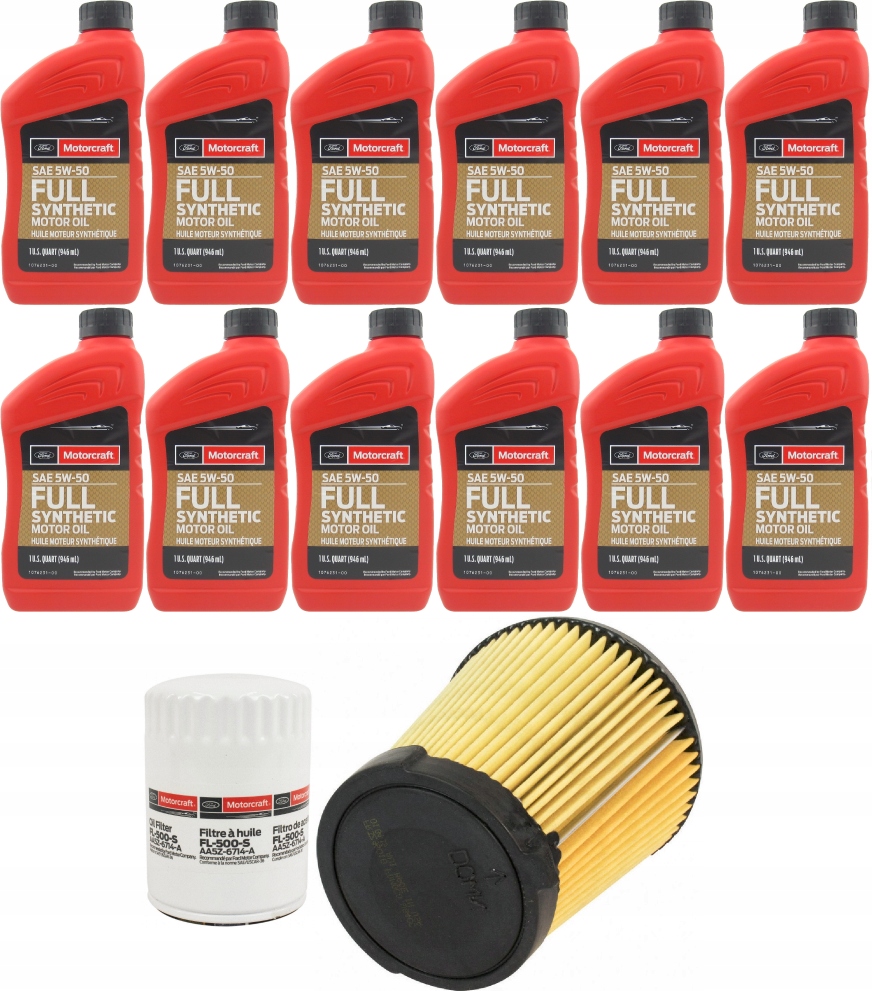Motorcraft 5W50 Filtry F-150 5.2 Raptor 2023-