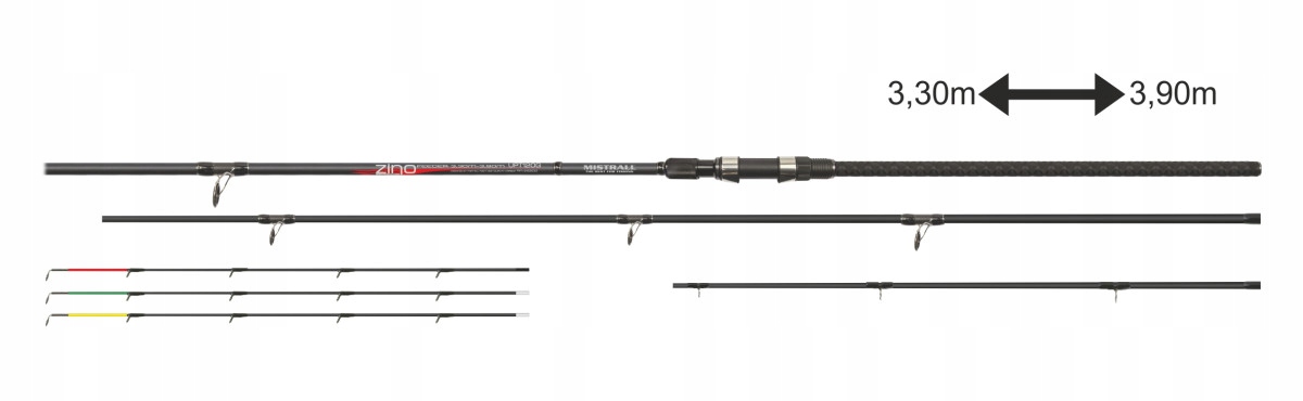 Mistrall Wędka Teleskopowa Gruntowa Zino Tele Feeder 3,30-3,90M Do 120G