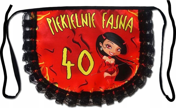 

Fartuch Koronkowy Urodziny Piekielnie 40