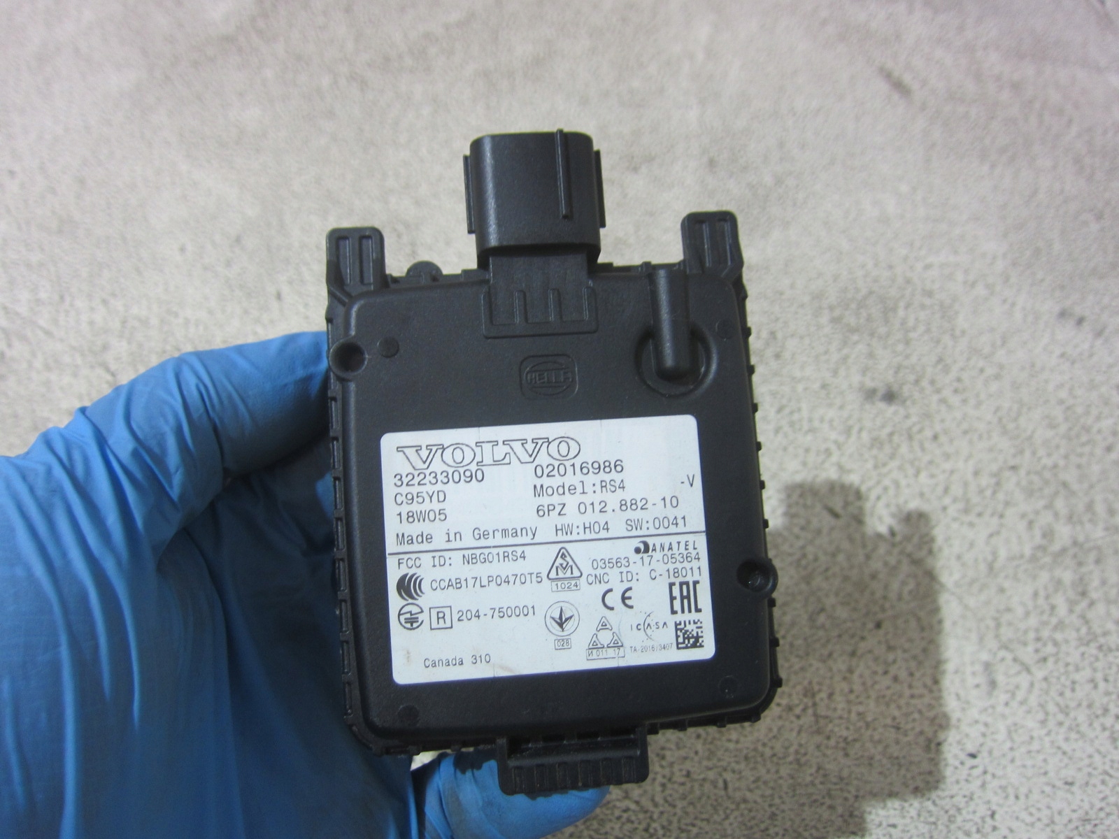 VOLVO XC40 XC 40 module SENSOR RADAR MARTWEGO POLA changes supports 32233090